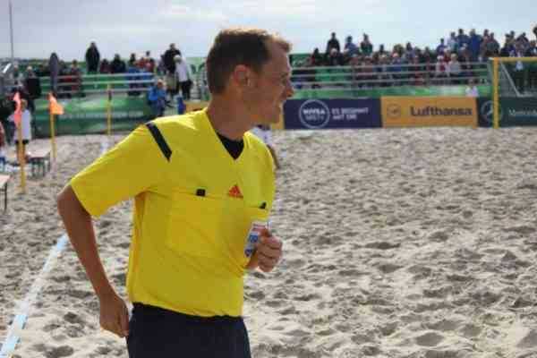 Beach soccer referee
